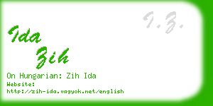 ida zih business card